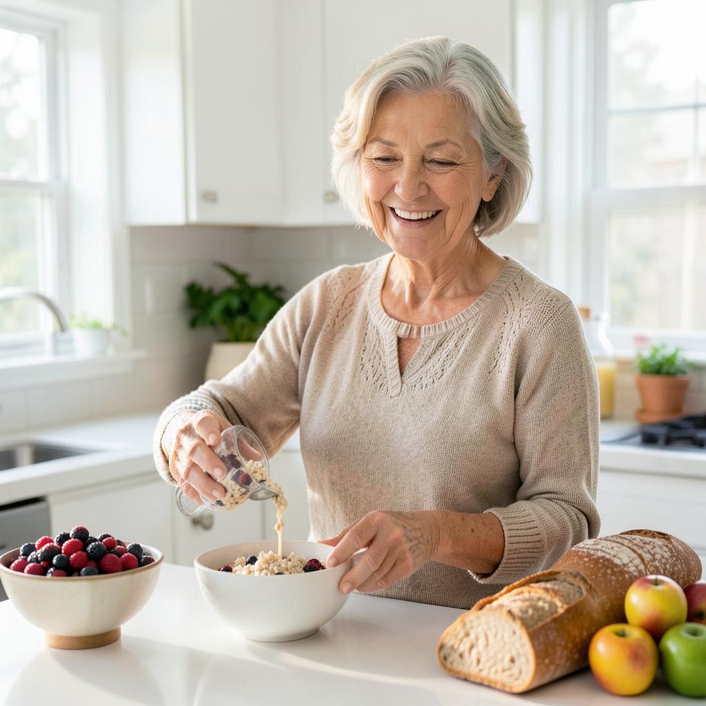 A fiber rich breakfast being prepared